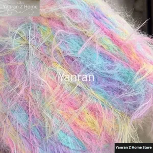10cm Long Woolen Imitation Velvet Yarn That Does Mink Thread Woven Clothing Handmade Bags Scarves Pendants Decor Crochet Yarn