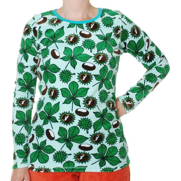 Adult's Chestnut Velour Long Sleeve Shirt