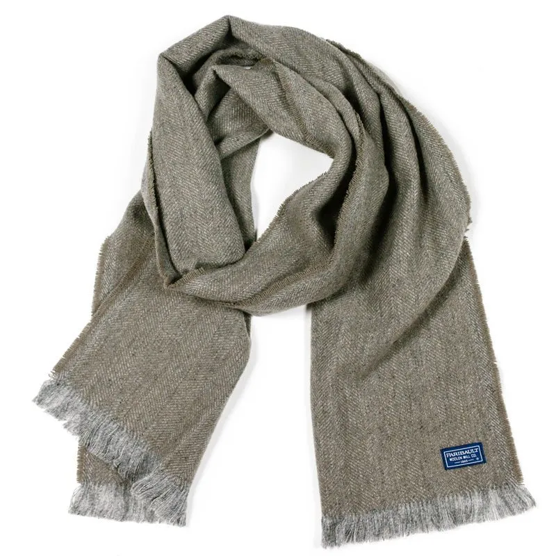 Annandale Herringbone Scarf in Mocha
