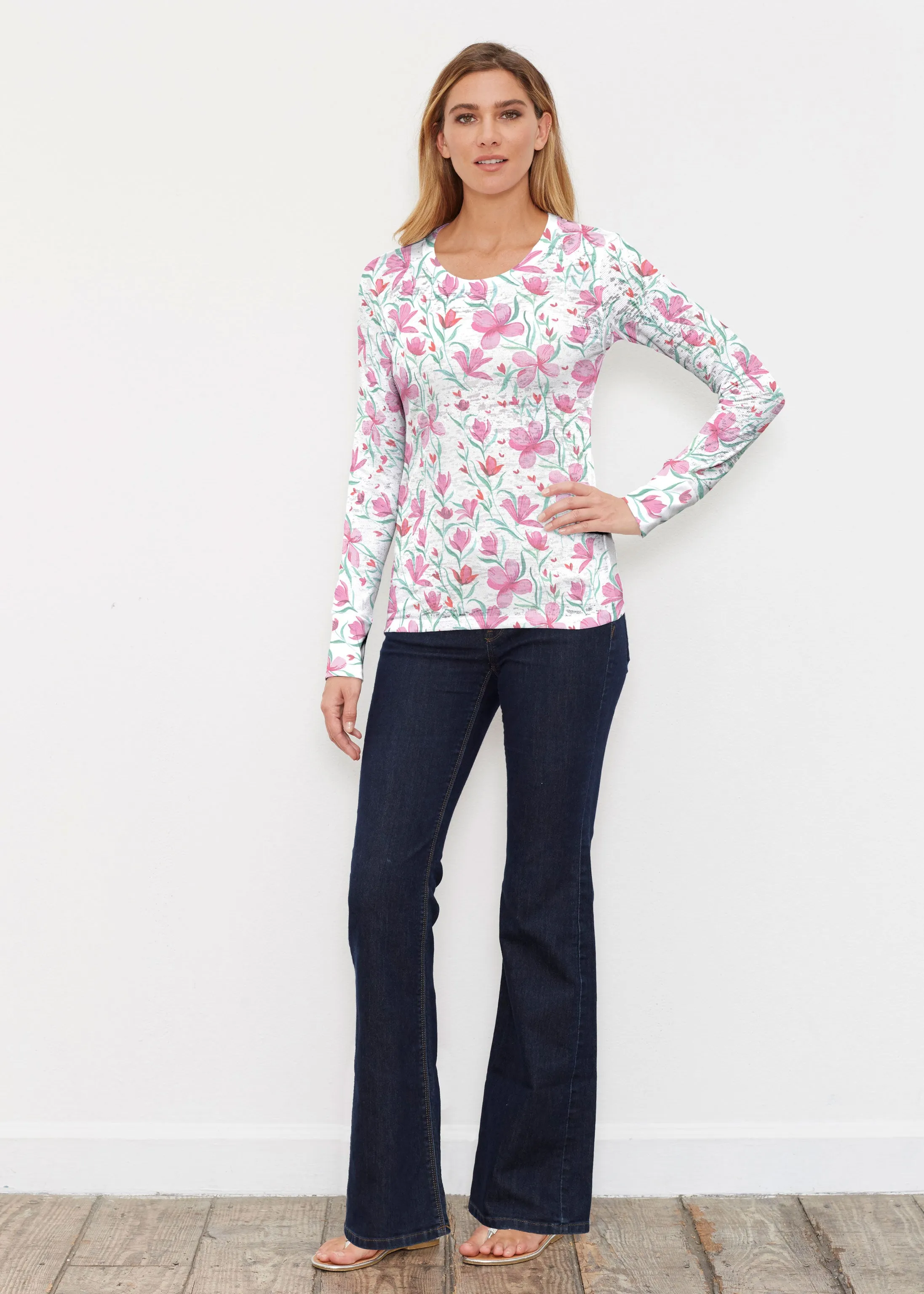 Azalea (8109) ~ Thermal Long Sleeve Crew Shirt