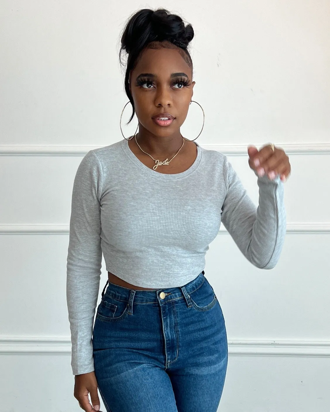 BAEsics : Thermal Crew Crop Top