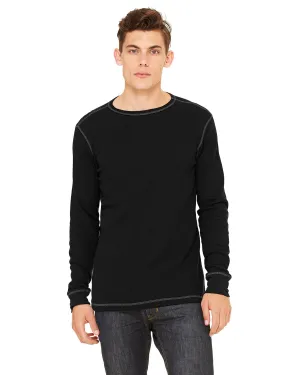 Bella Canvas Long Sleeve Thermal T-Shirt | Black/ Grey