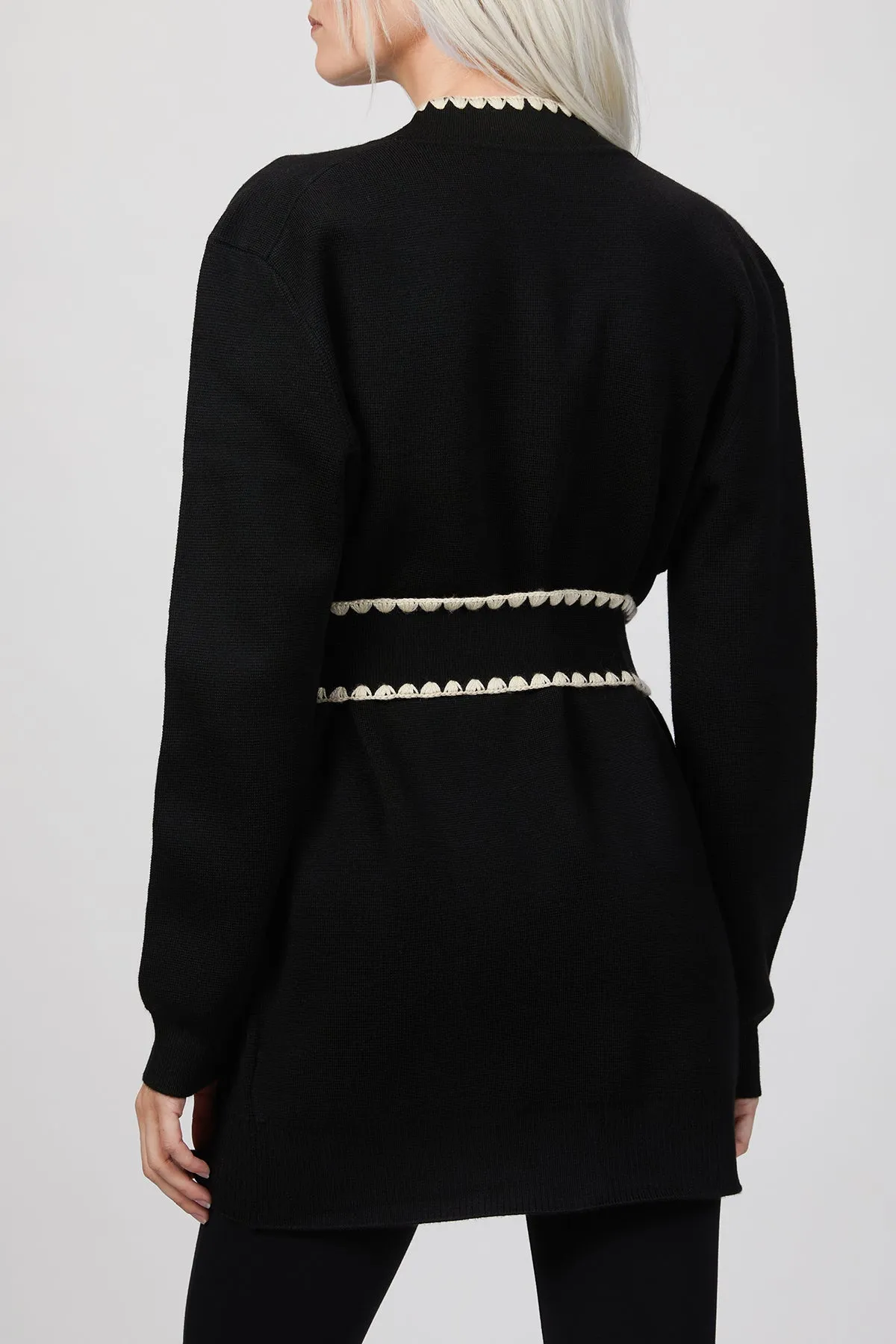 BELTED CARDIGAN