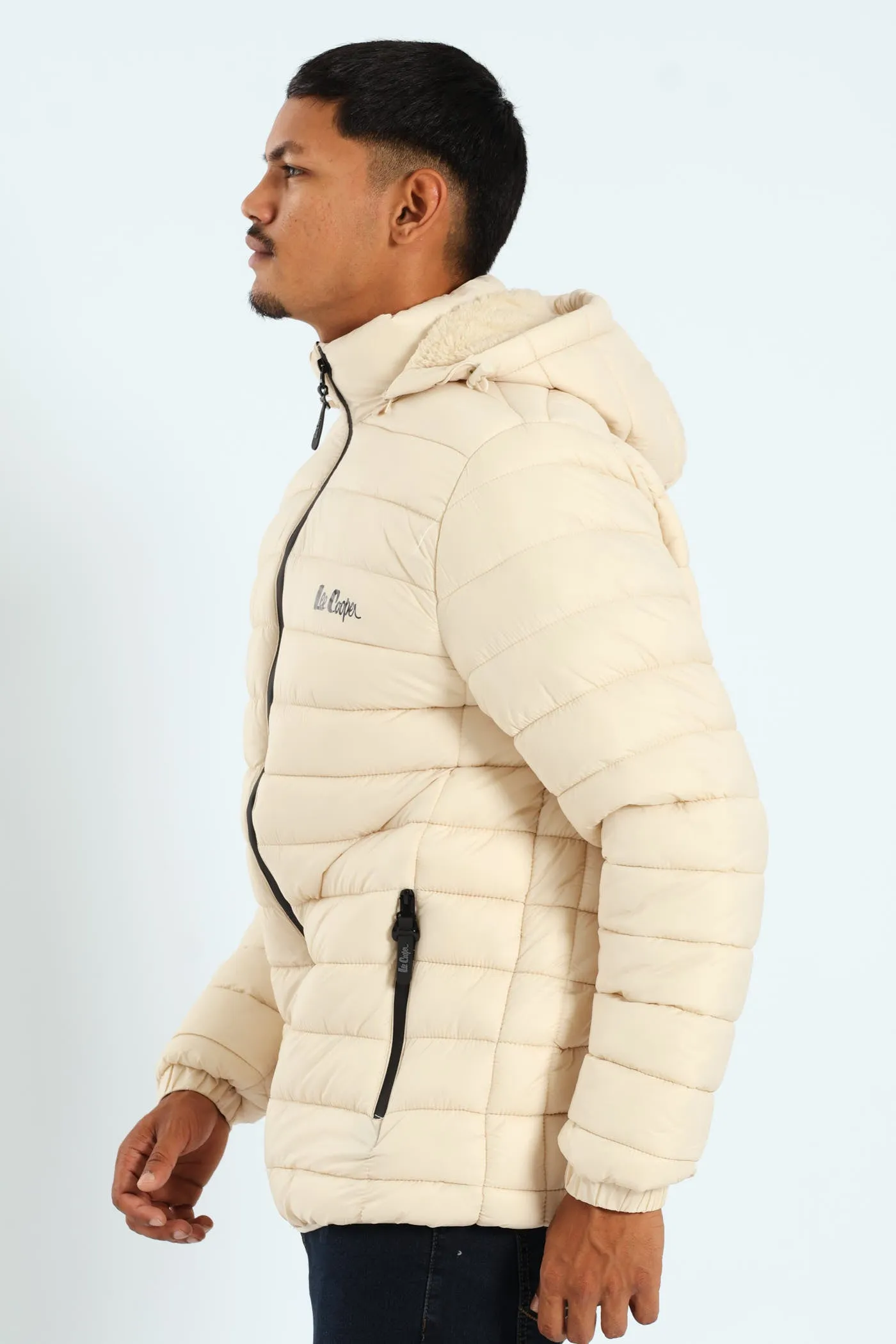 Billy Fur Lined Puffer - Stone