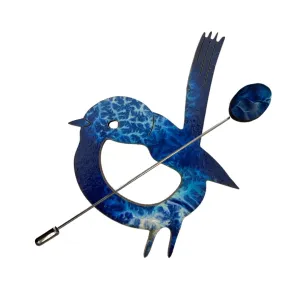 Blue Wren Scarf Pin (6 Colors)