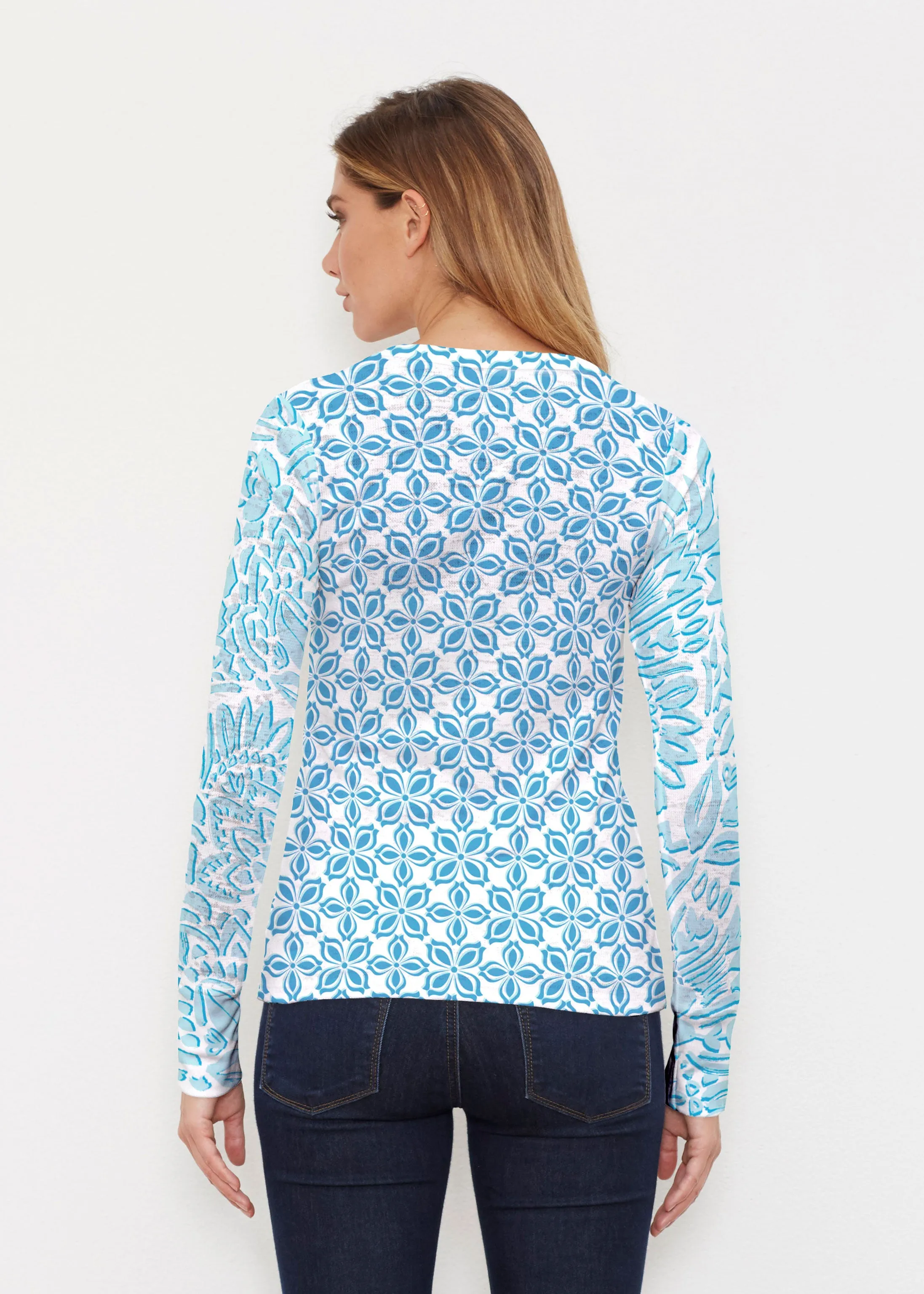 Bohemian Summer (8072) ~ Thermal Long Sleeve Crew Shirt