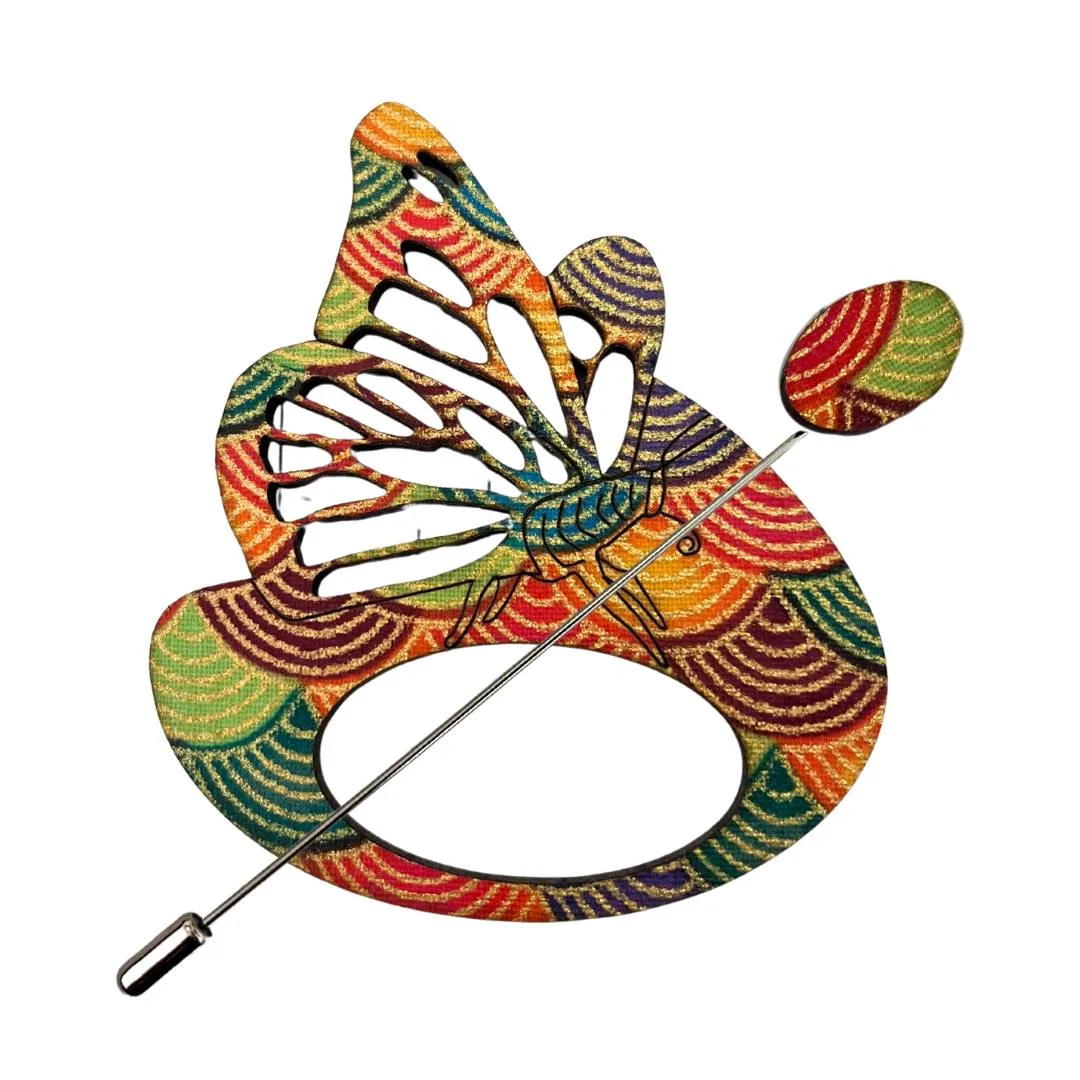 Butterfly Scarf Pin (5 Colors)