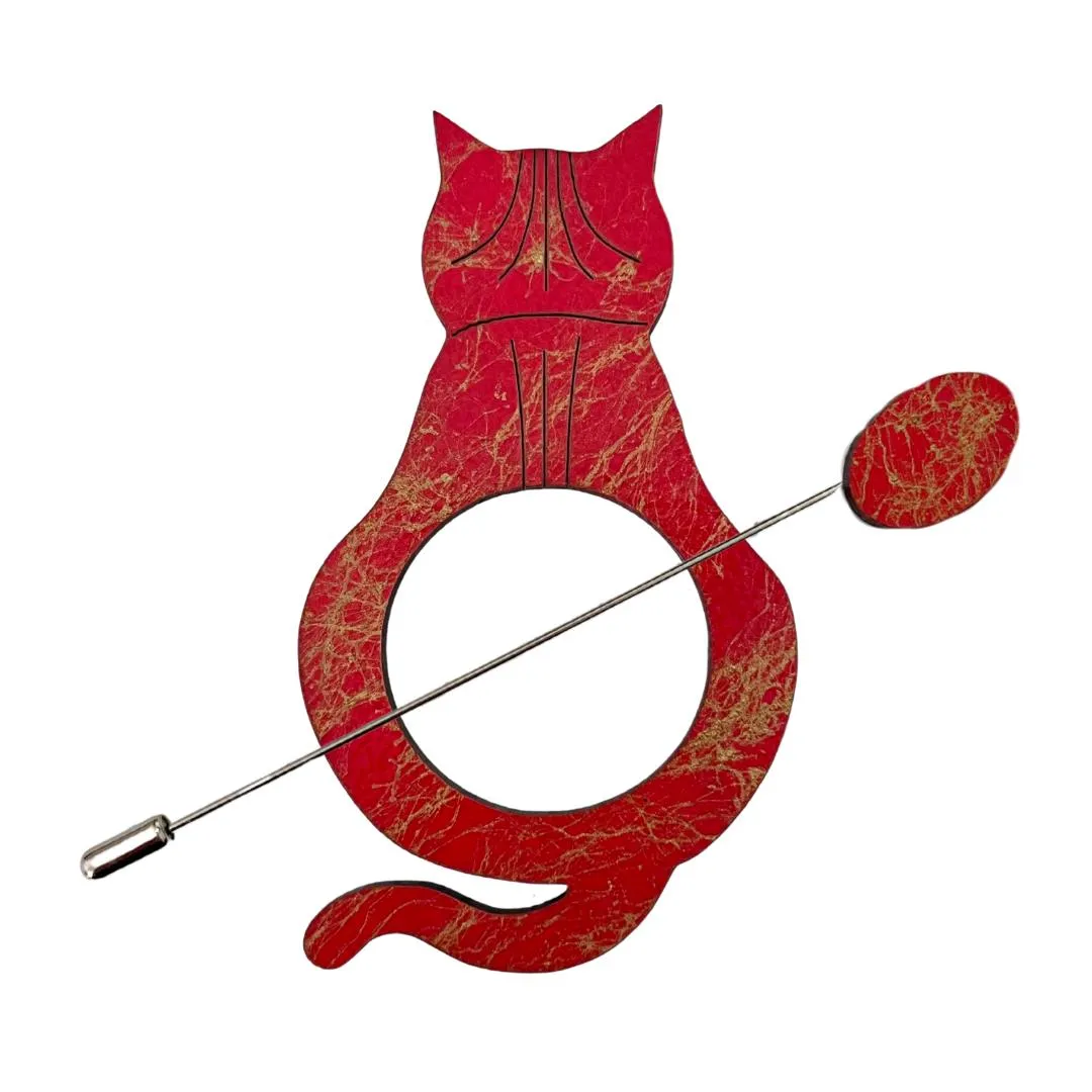 Cat Scarf Pin (5 Colors)