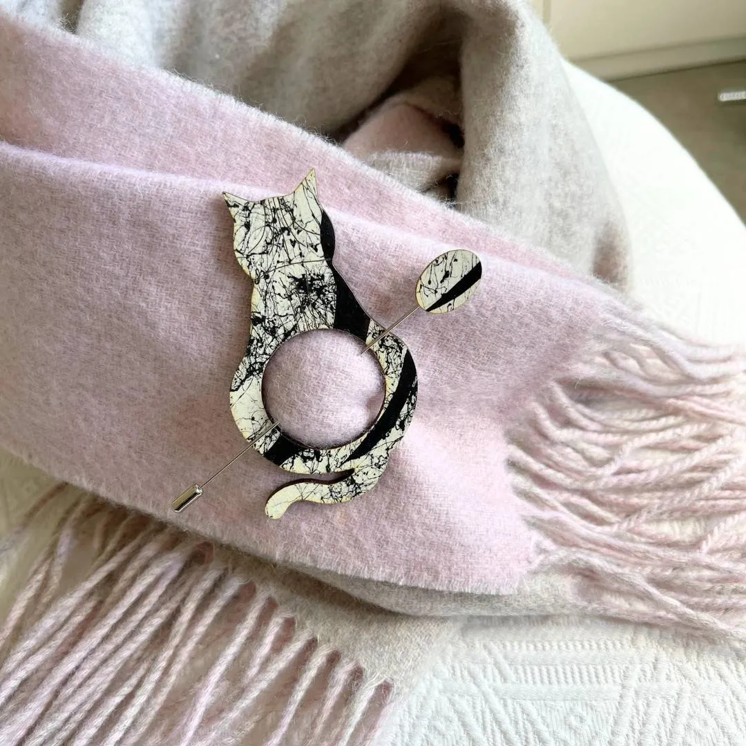 Cat Scarf Pin (5 Colors)