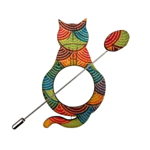 Cat Scarf Pin (5 Colors)