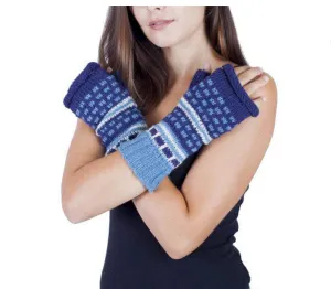 Citrine Arm Warmers - Knitted Wool Hobo Gloves