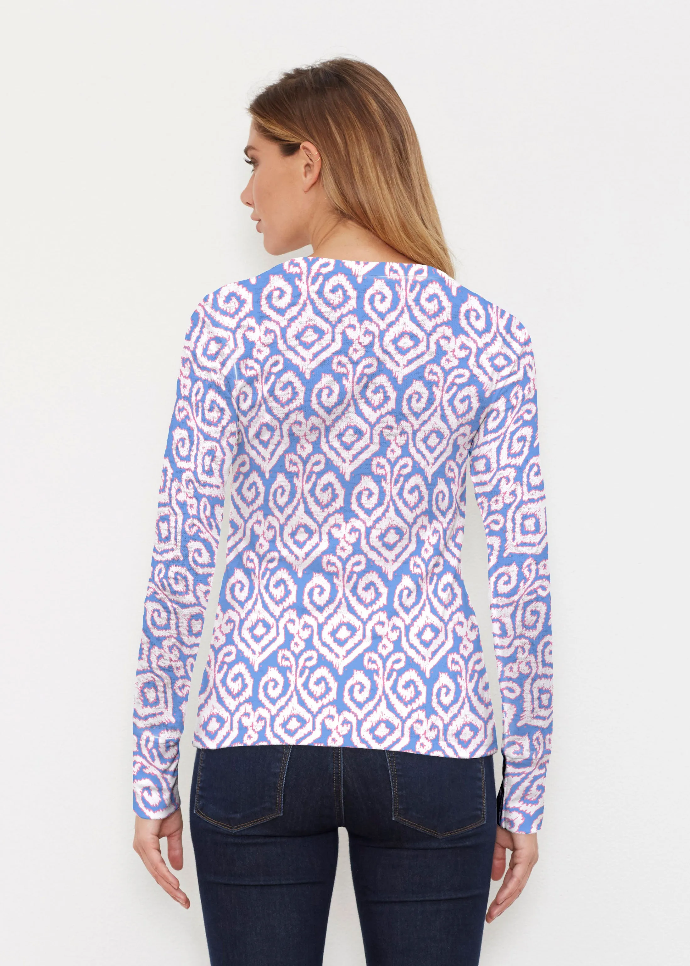 Crayola Royal (8023) ~ Thermal Long Sleeve Crew Shirt