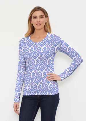 Crayola Royal (8023) ~ Thermal Long Sleeve Crew Shirt
