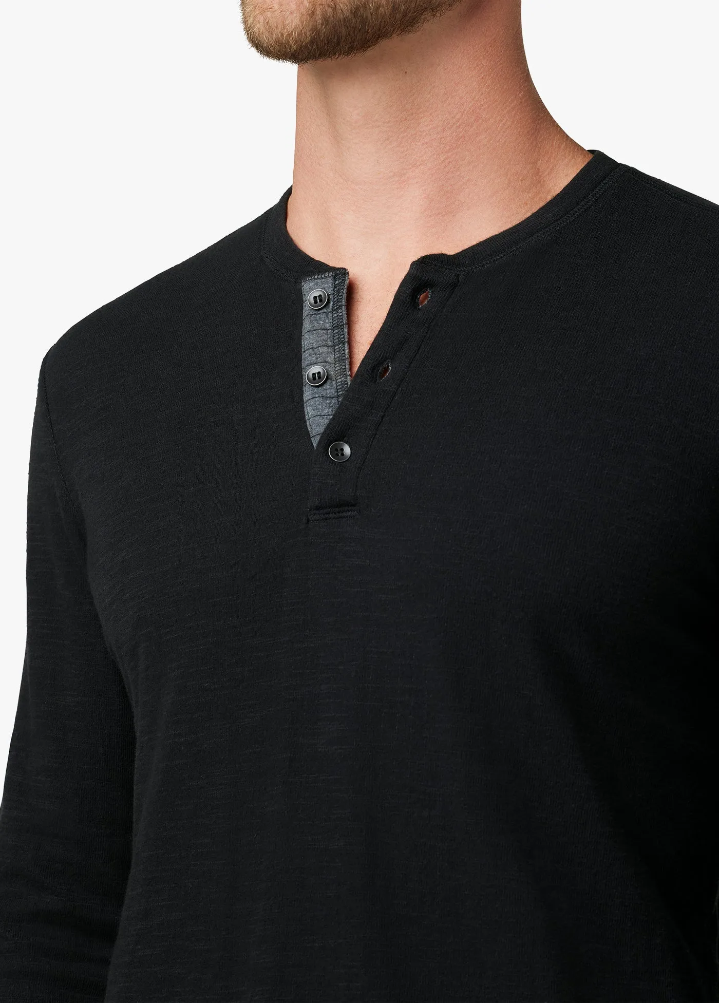 DWIGHT DOUBLE FACE HENLEY