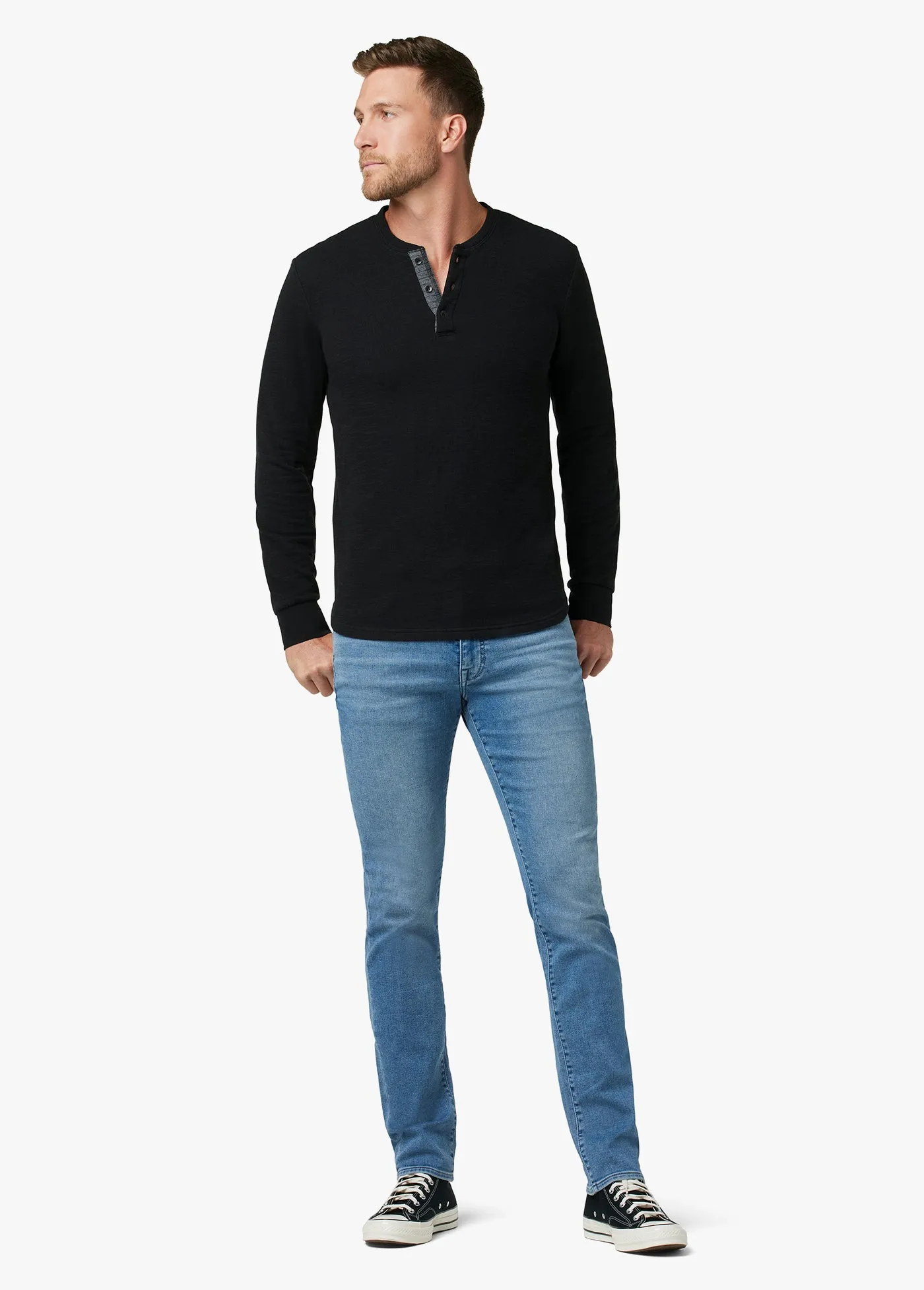 DWIGHT DOUBLE FACE HENLEY