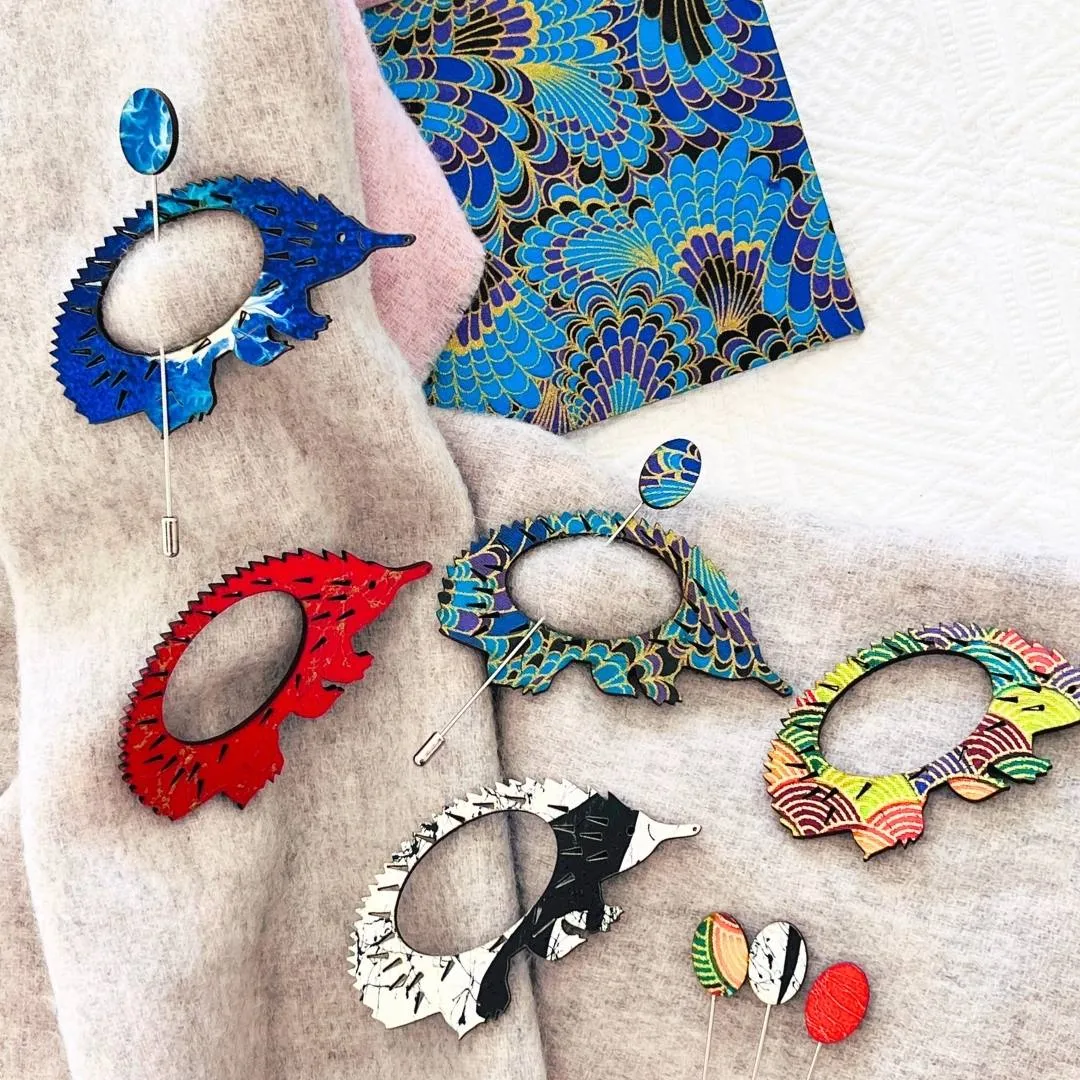 Echidna Scarf Pin (5 Colors)