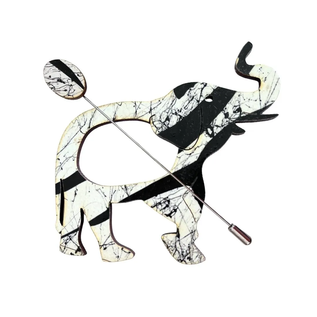 Elephant Scarf Pin (5 Colors)