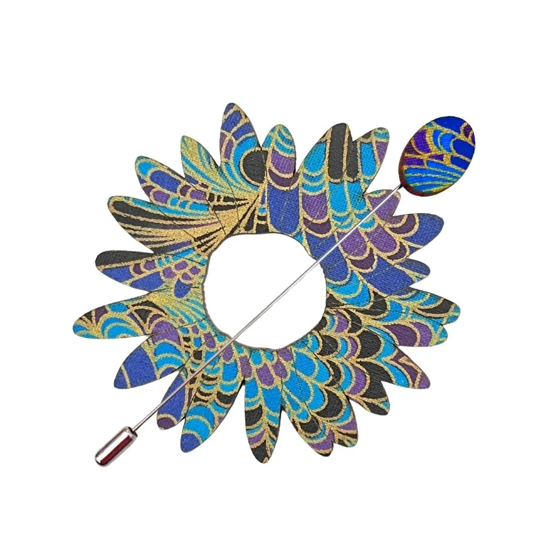 Flower Scarf Pin (5 Colors)