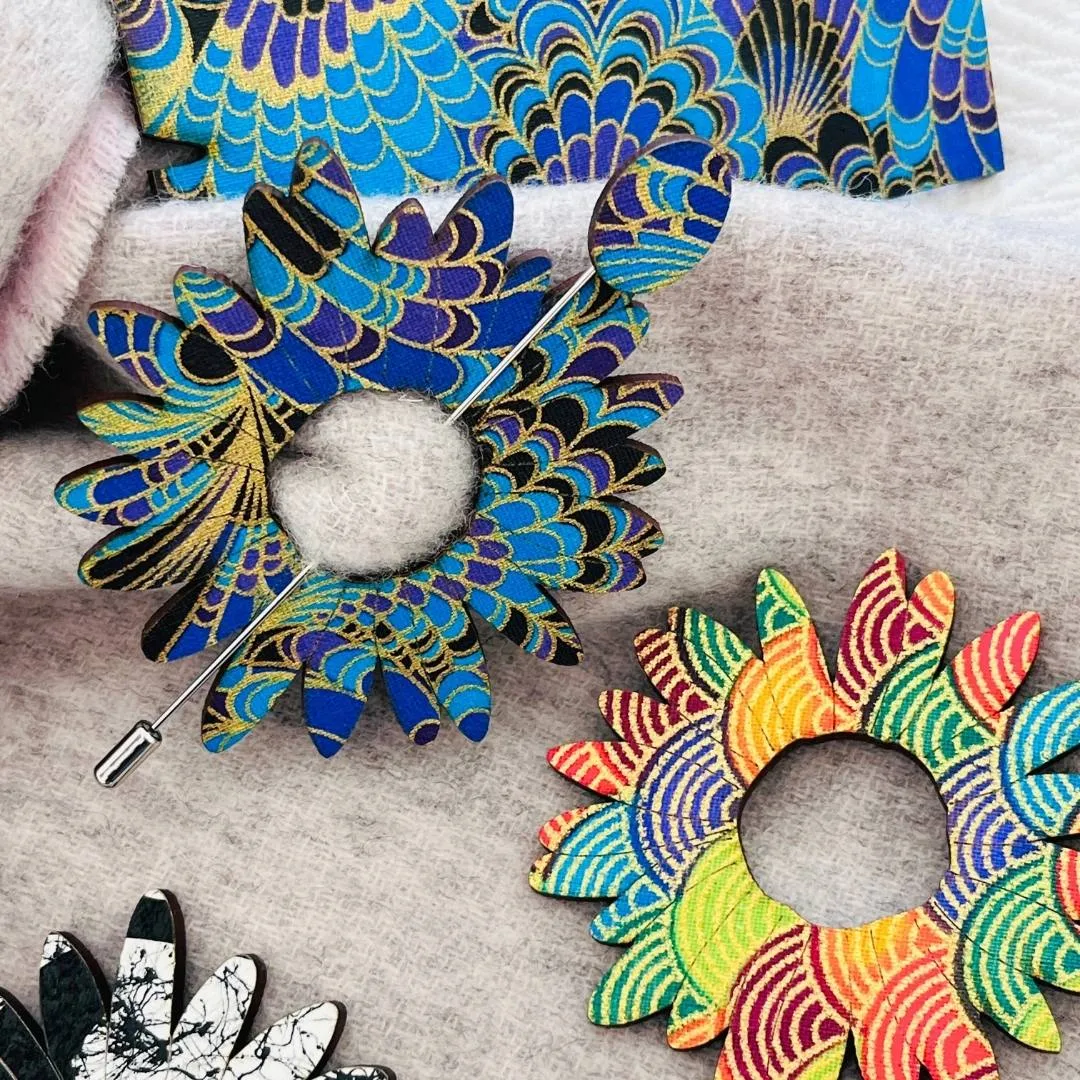 Flower Scarf Pin (5 Colors)