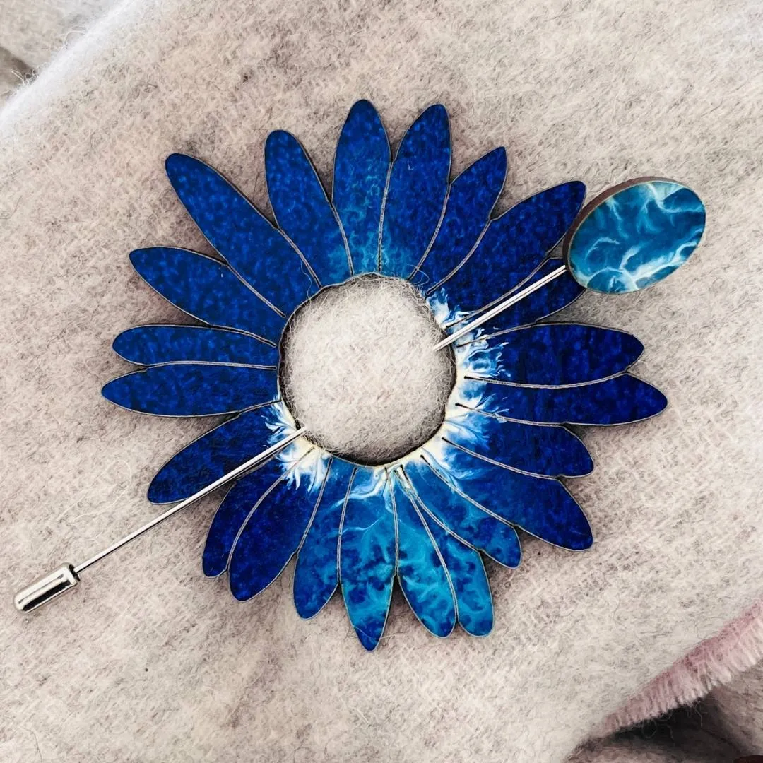 Flower Scarf Pin (5 Colors)