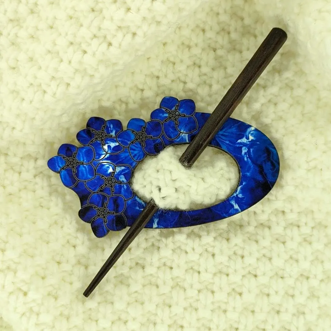 Forget Me Not Scarf Pin