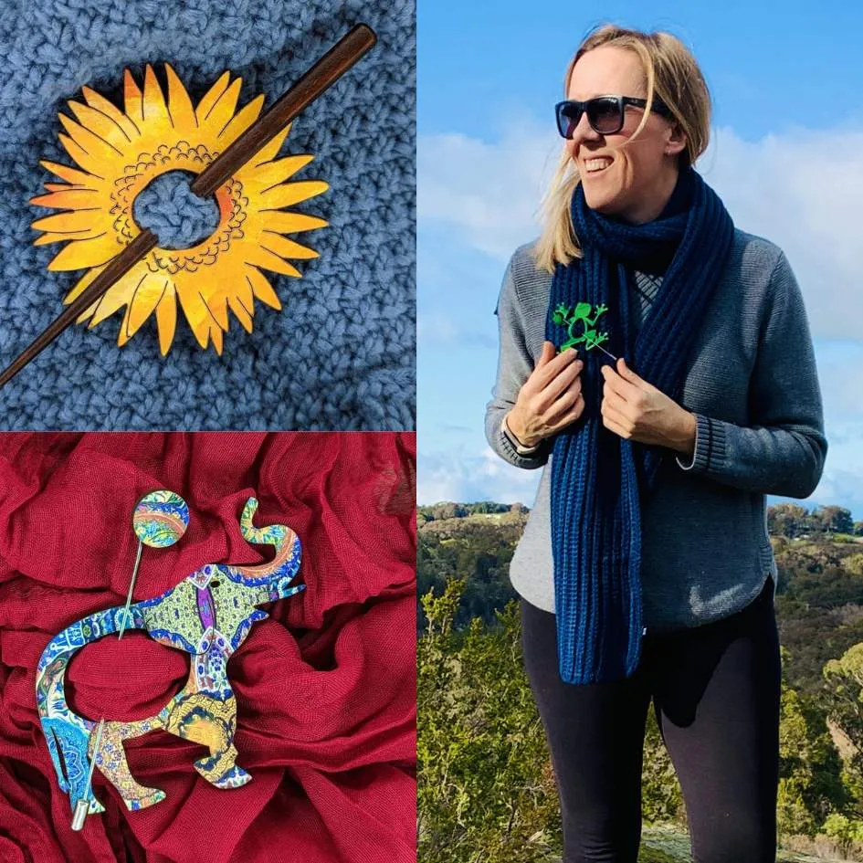 Forget Me Not Scarf Pin