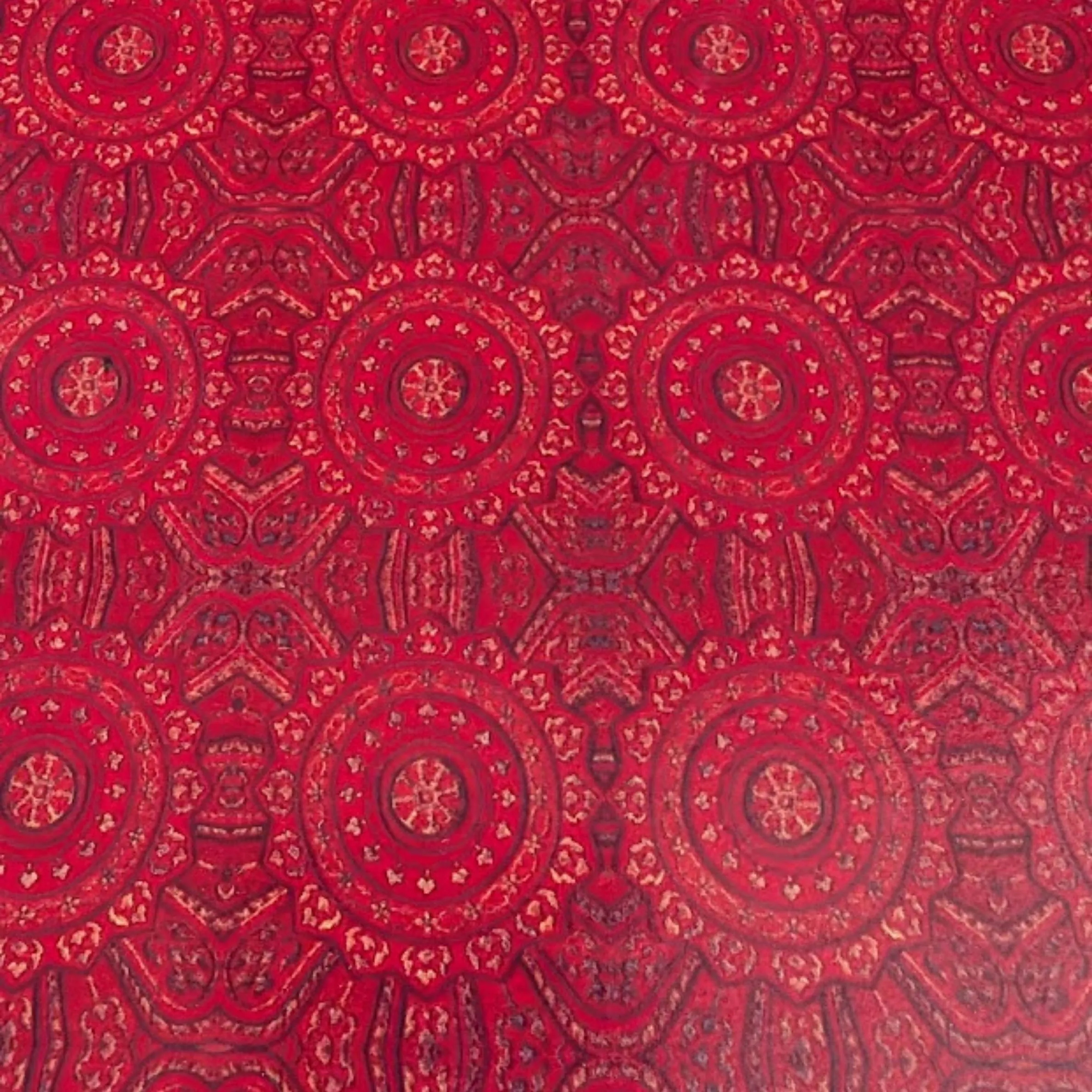 Frog Scarf Pin (Red Print)