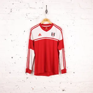 Fulham Long Sleeve 2013 Away Football Shirt - Red - L