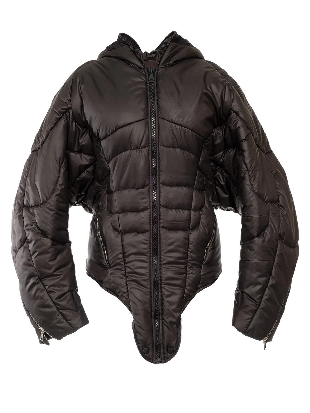 Google Hood Puffer Romper