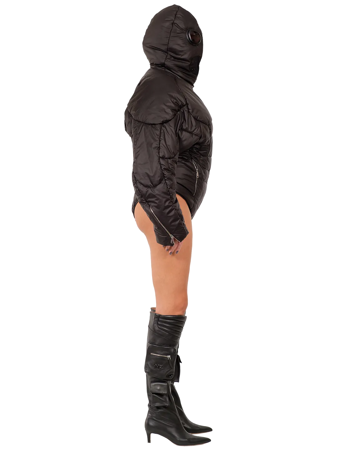 Google Hood Puffer Romper