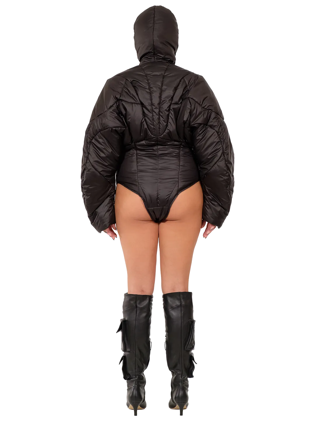 Google Hood Puffer Romper