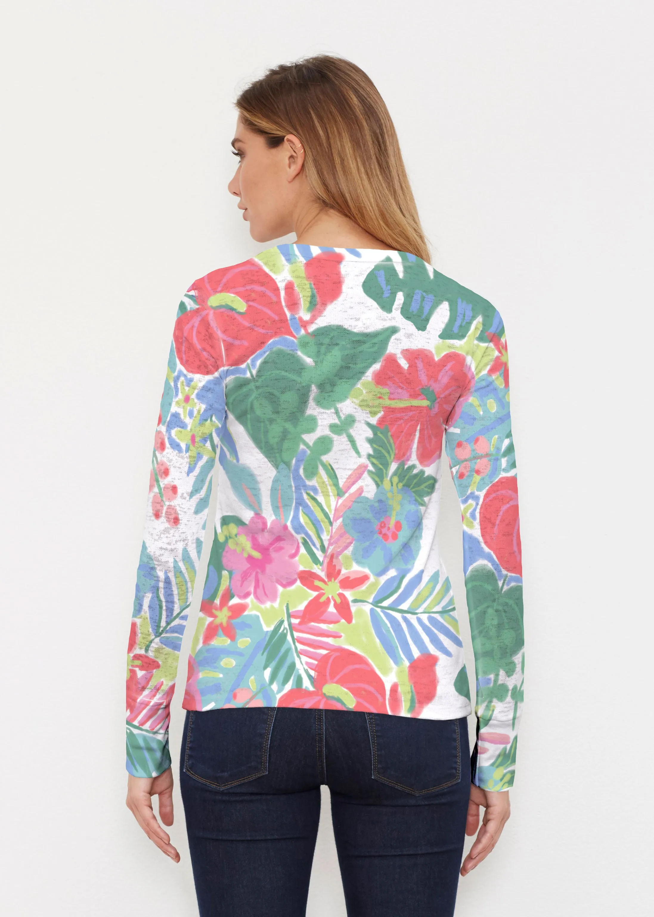 Hawaiian Fling (22141) ~ Thermal Long Sleeve Crew Shirt