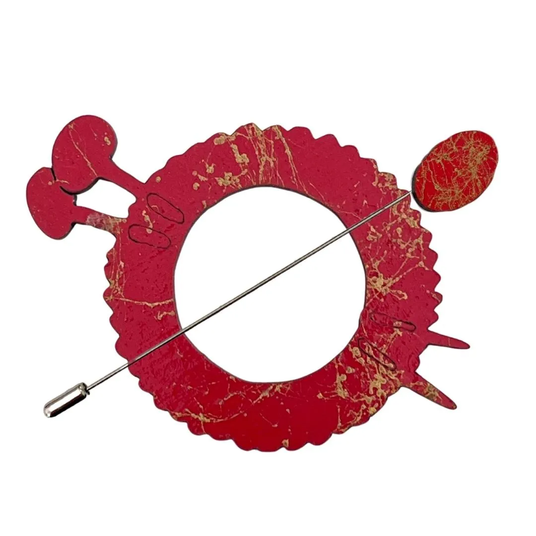 Knitting & Wool Scarf Pin (5 Colors)