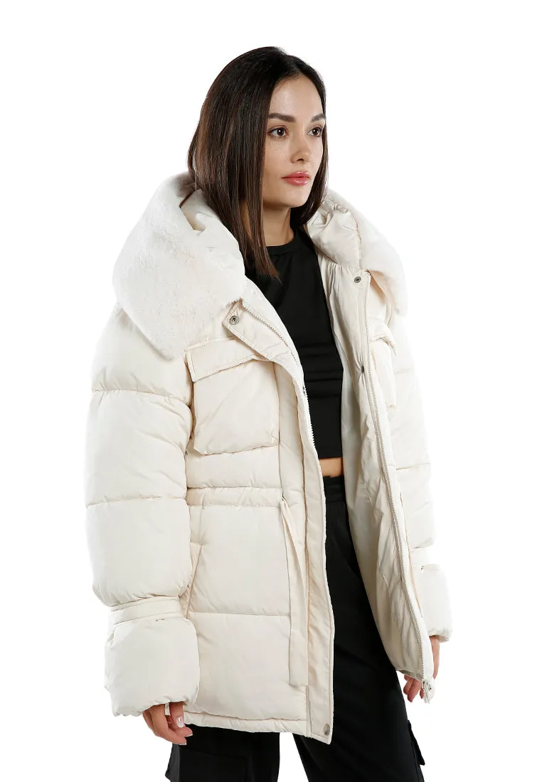 Long Puffer Jacket Hoodie By RUW