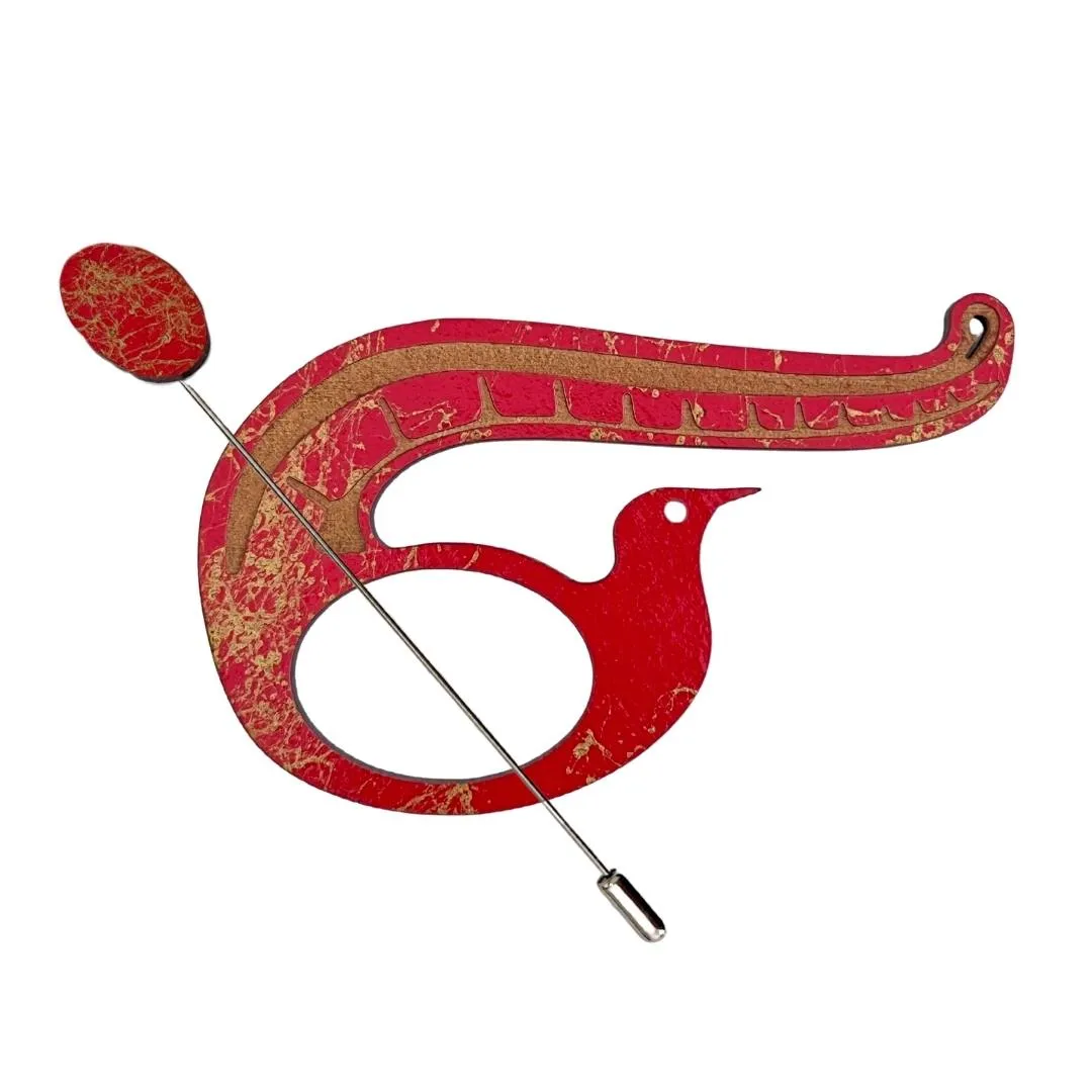 Lyrebird Scarf Pin (5 Colors)
