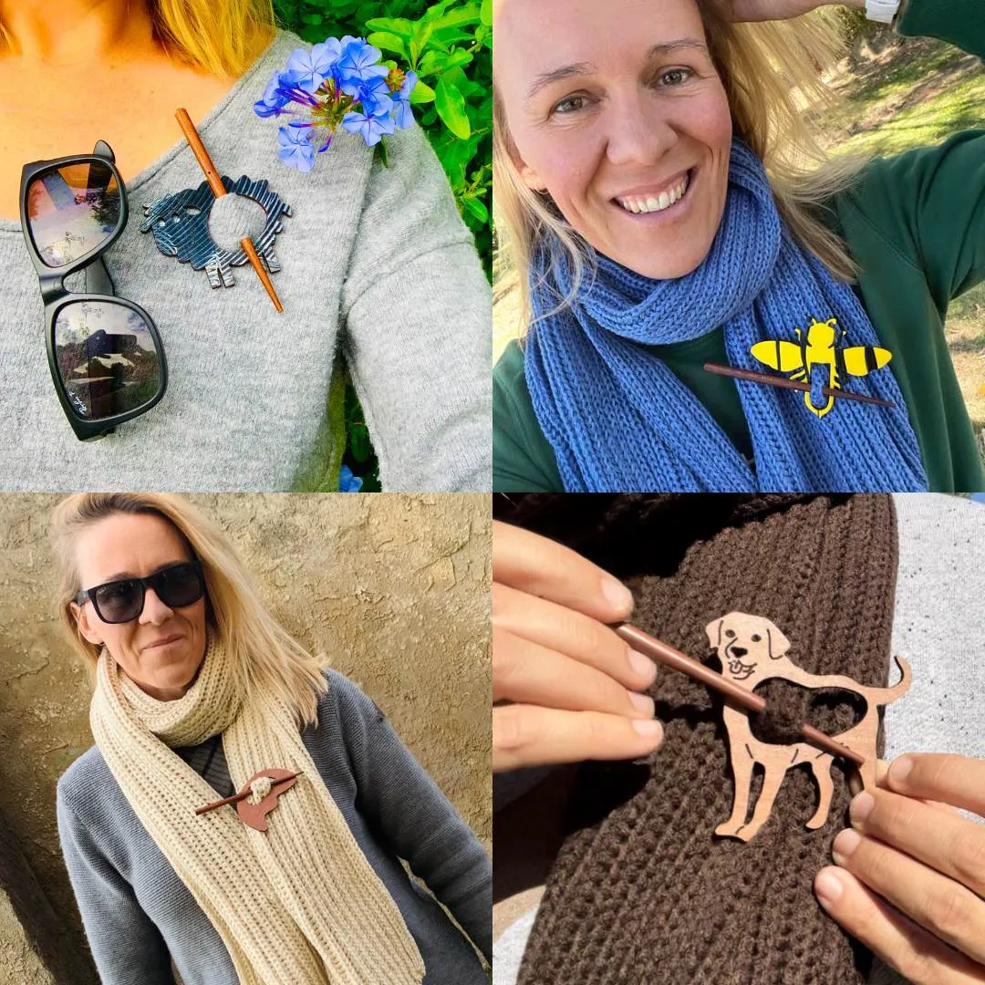 Lyrebird Scarf Pin (5 Colors)