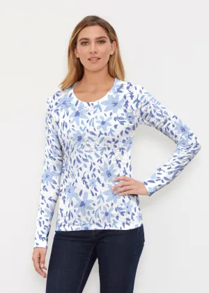 May Flowers (8027) ~ Thermal Long Sleeve Crew Shirt