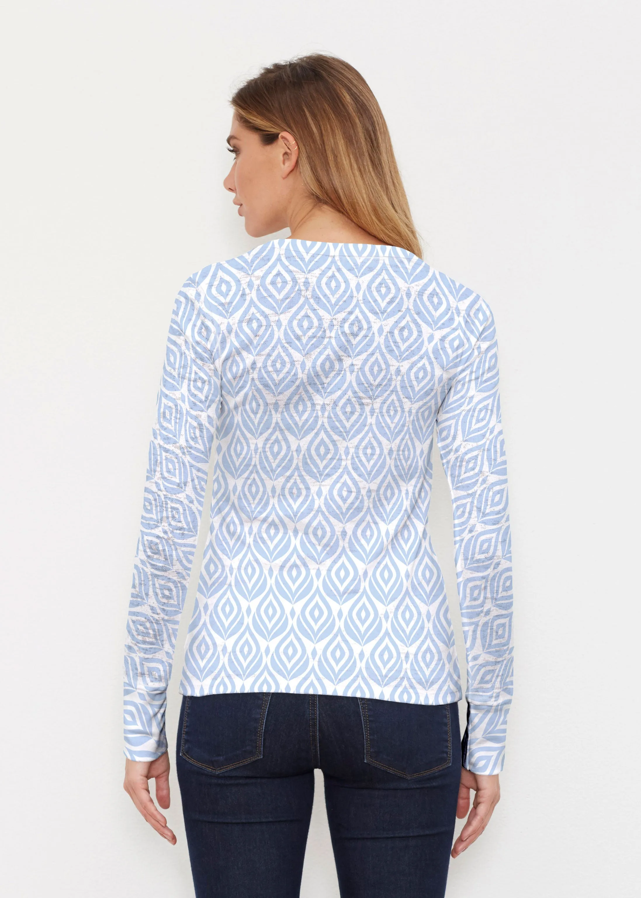 May Flowers (8027) ~ Thermal Long Sleeve Crew Shirt