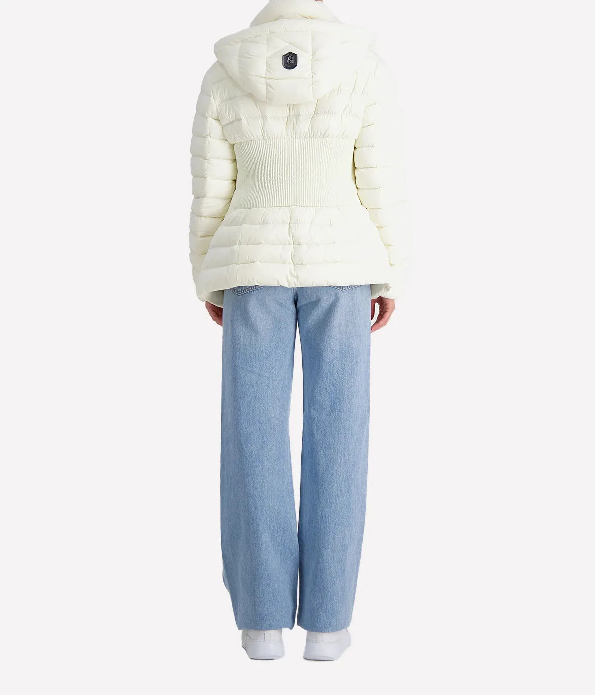 Michi Puffer Jacket in Cream