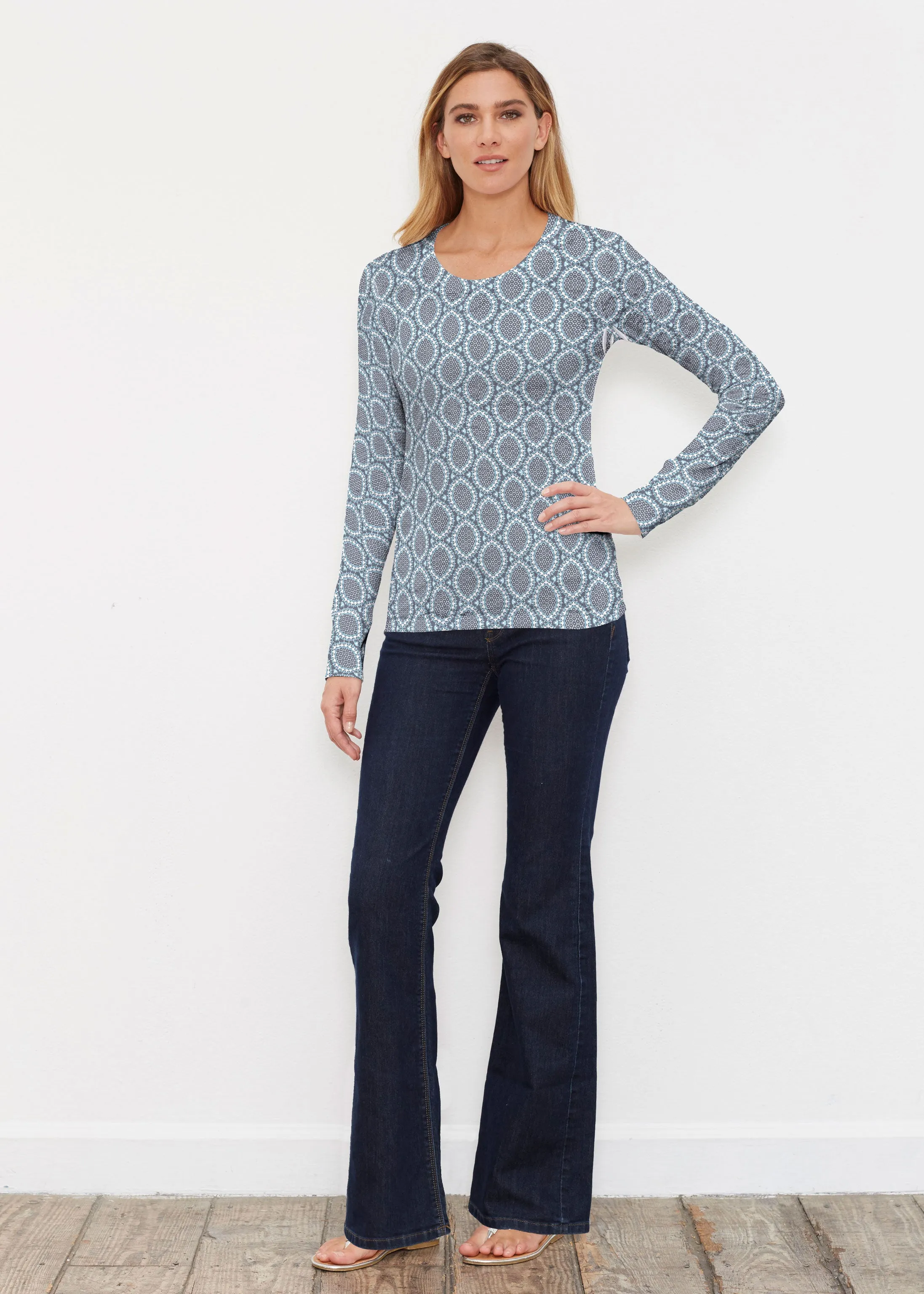 Namaste Lace (13370) ~ Thermal Long Sleeve Crew Shirt
