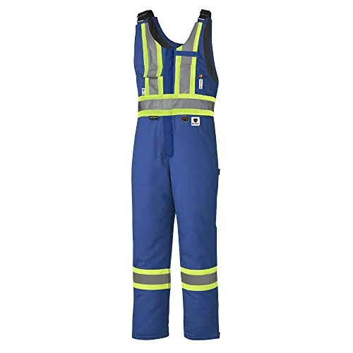 Pioneer ARC 4 FR CSA Insulated Overall Bib Work Pants, 7 Pockets, Reflective Stripe