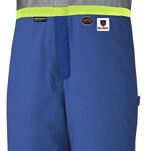 Pioneer ARC 4 FR CSA Insulated Overall Bib Work Pants, 7 Pockets, Reflective Stripe