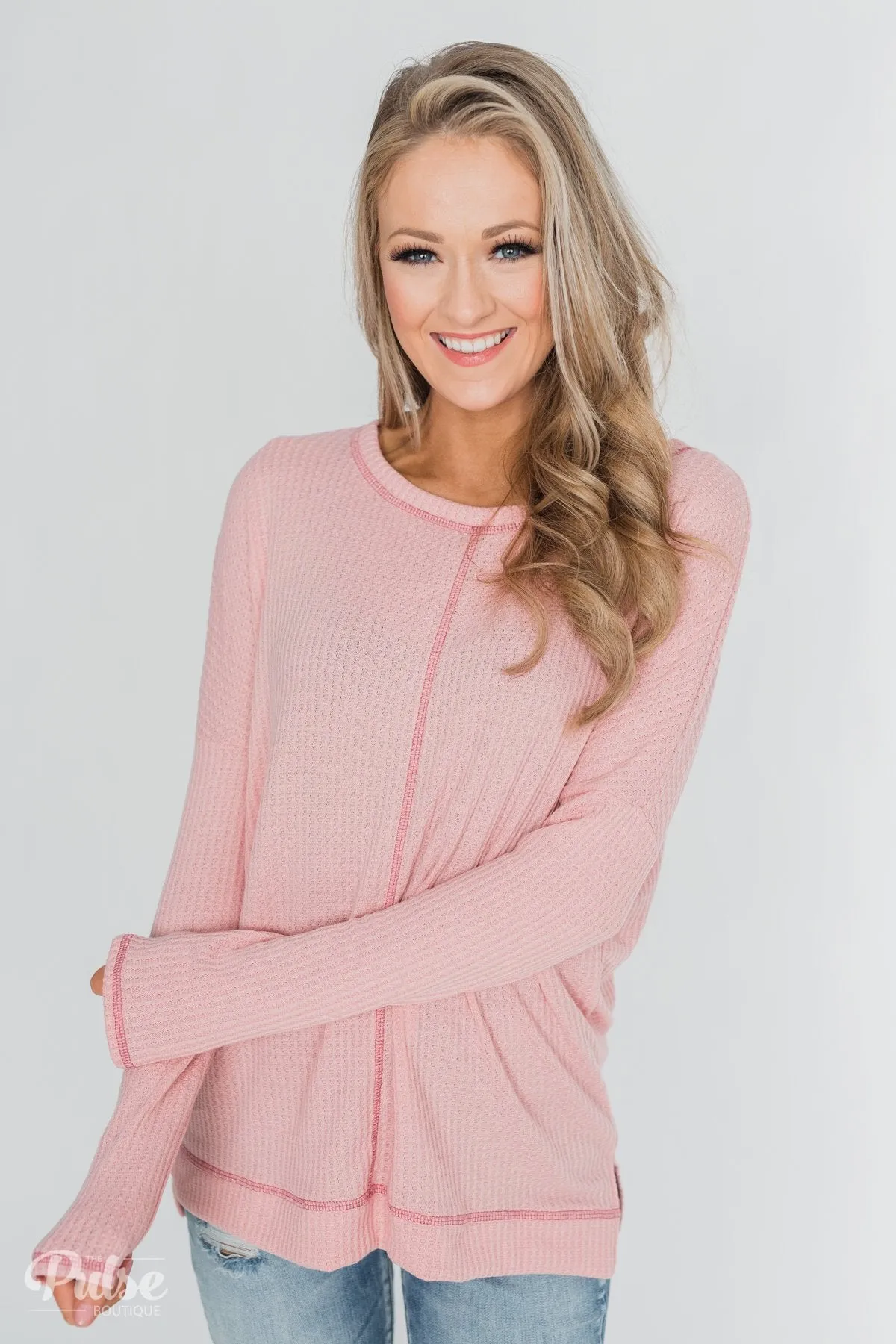 Precious Moments Thermal Long Sleeve Top - Pink