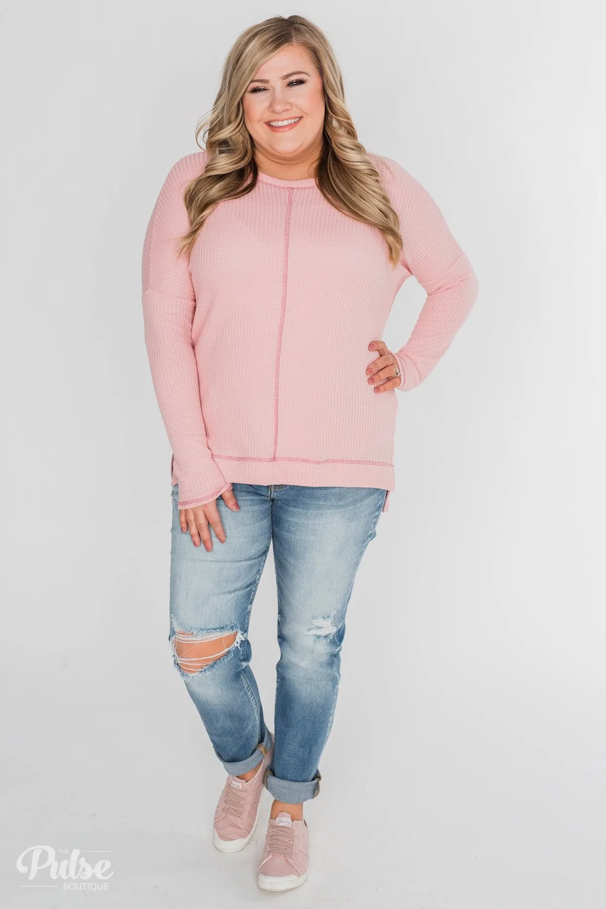 Precious Moments Thermal Long Sleeve Top - Pink