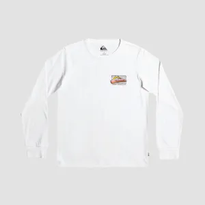 Quiksilver Retro Fade Longsleeve T-Shirt White - Kids