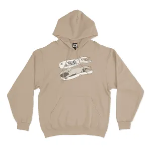 "Doggo" Fleece Hoodie Beige