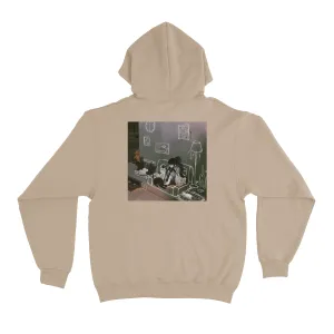 "Home" Fleece Hoodie Beige