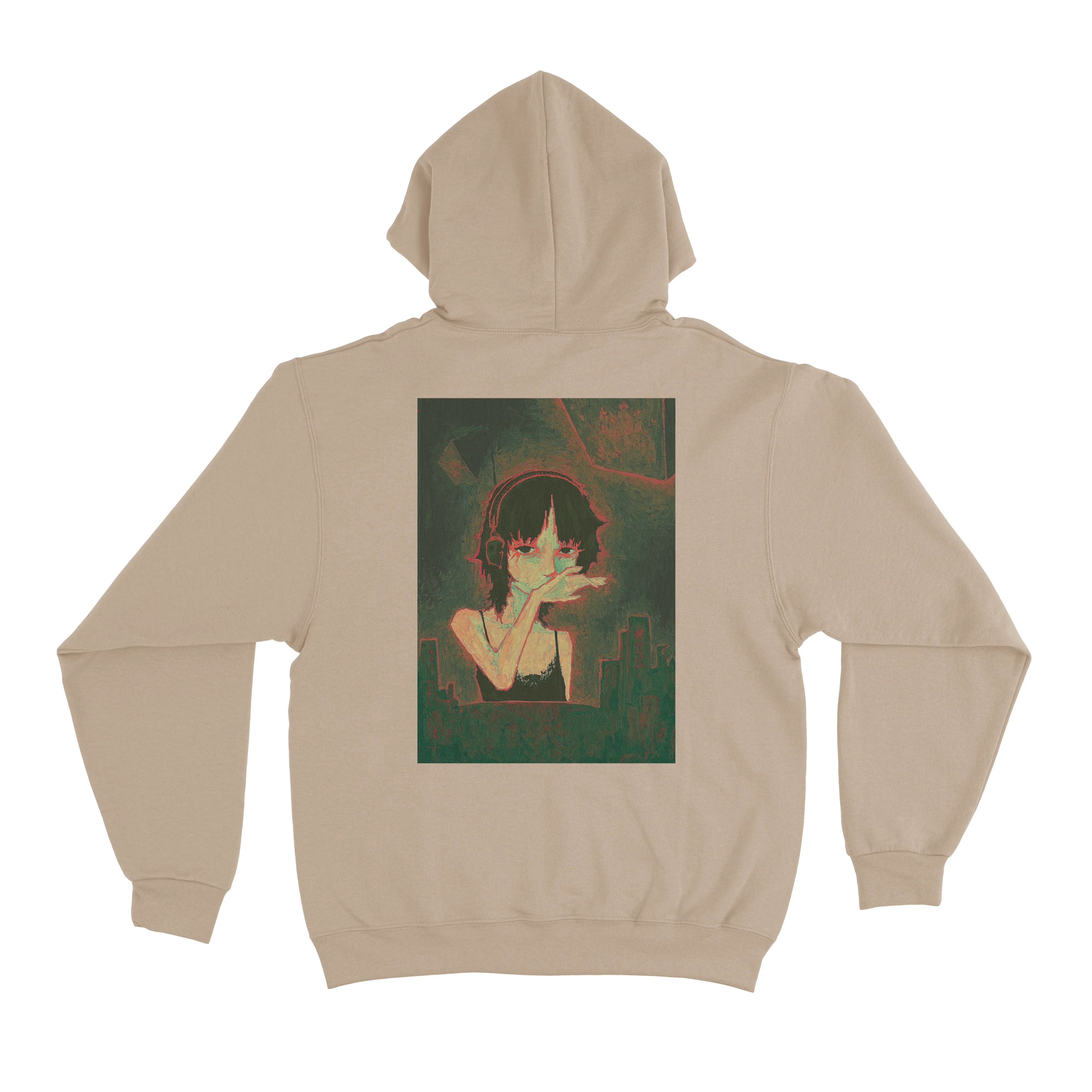 "Touch Starved" Fleece Hoodie Beige