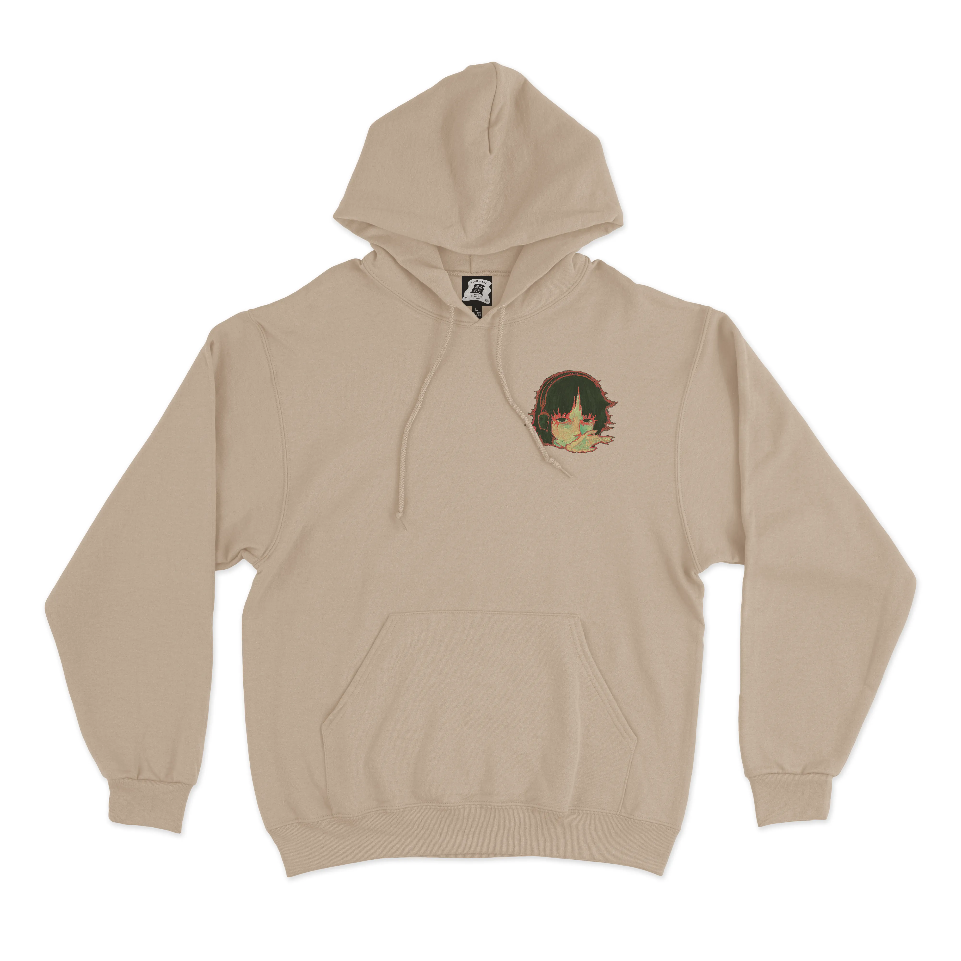 "Touch Starved" Fleece Hoodie Beige