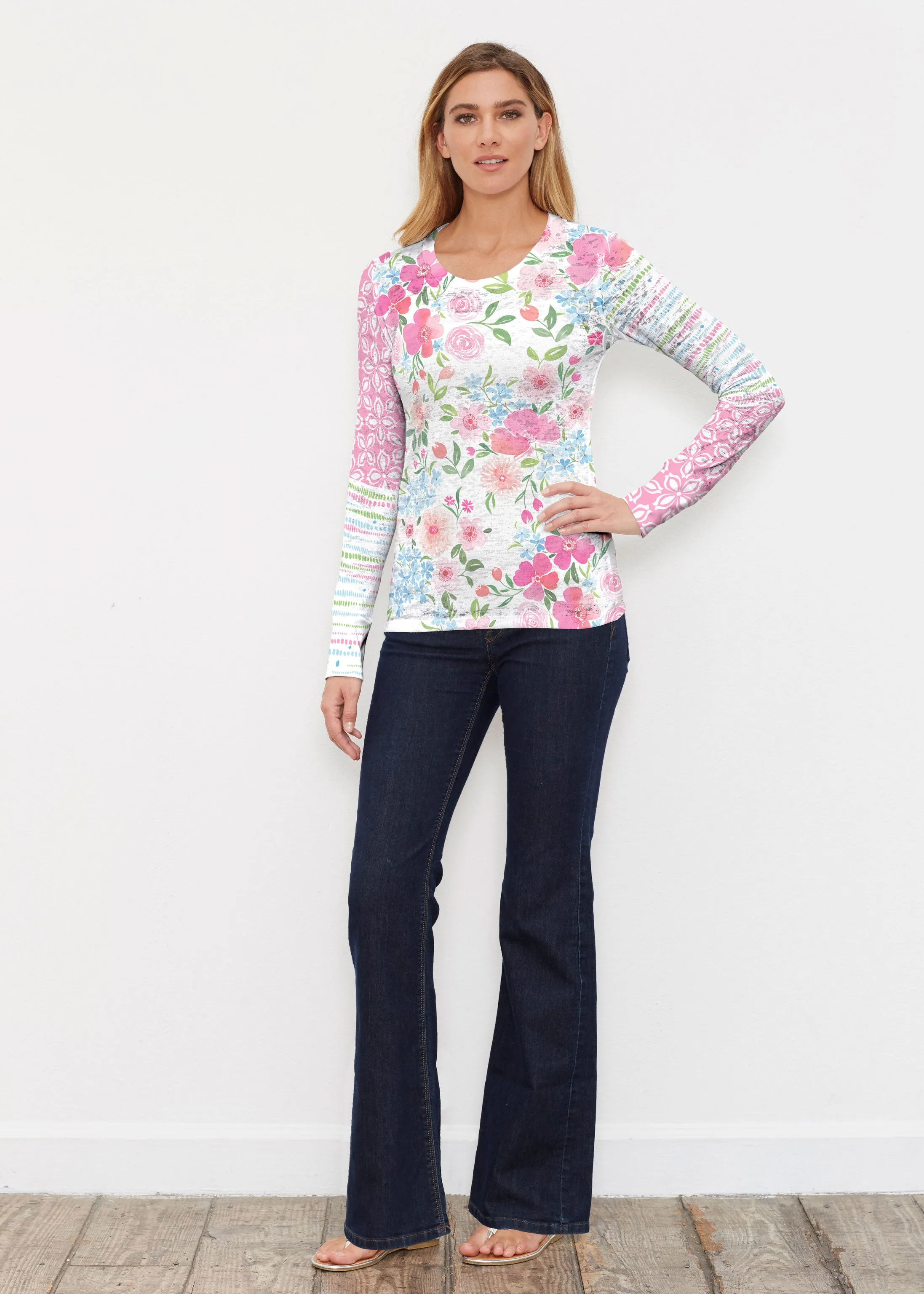 Rosie Dots (8053) ~ Thermal Long Sleeve Crew Shirt
